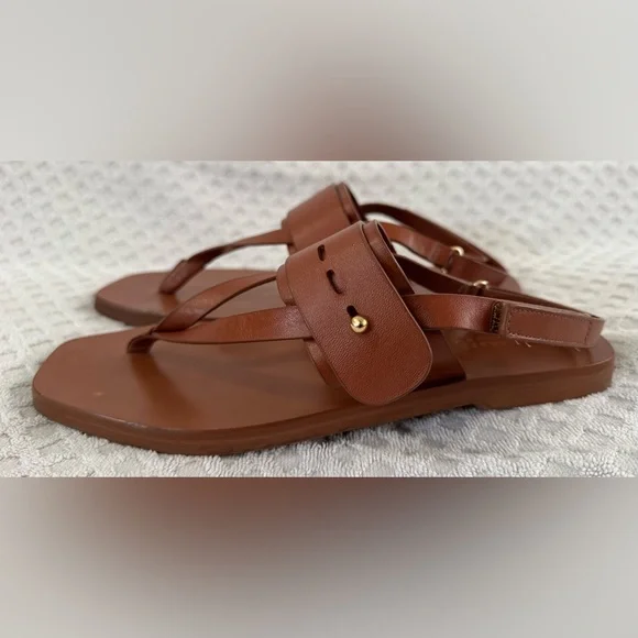 Mercedes Castillo Adria Sandal Napa Leather in Almond Size 41 US 11 Retail $395 - Picture 2 of 13